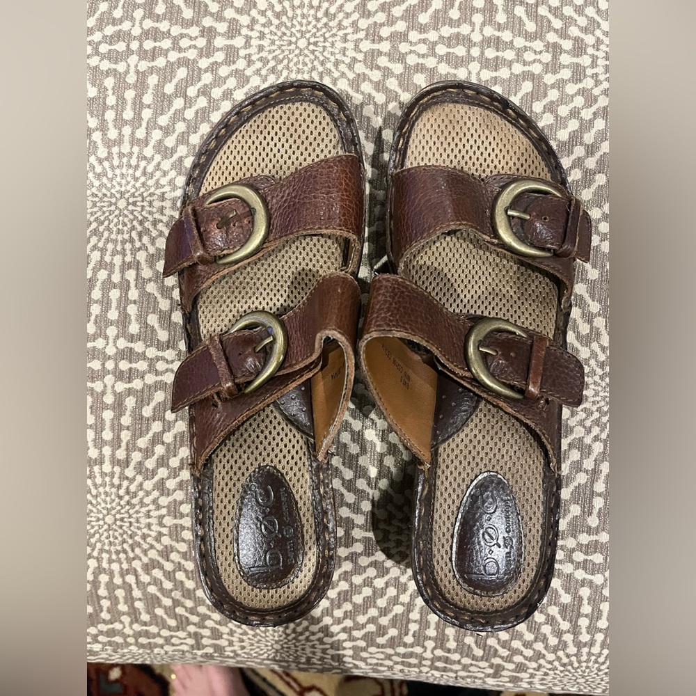 boc Brown Leather Sandals